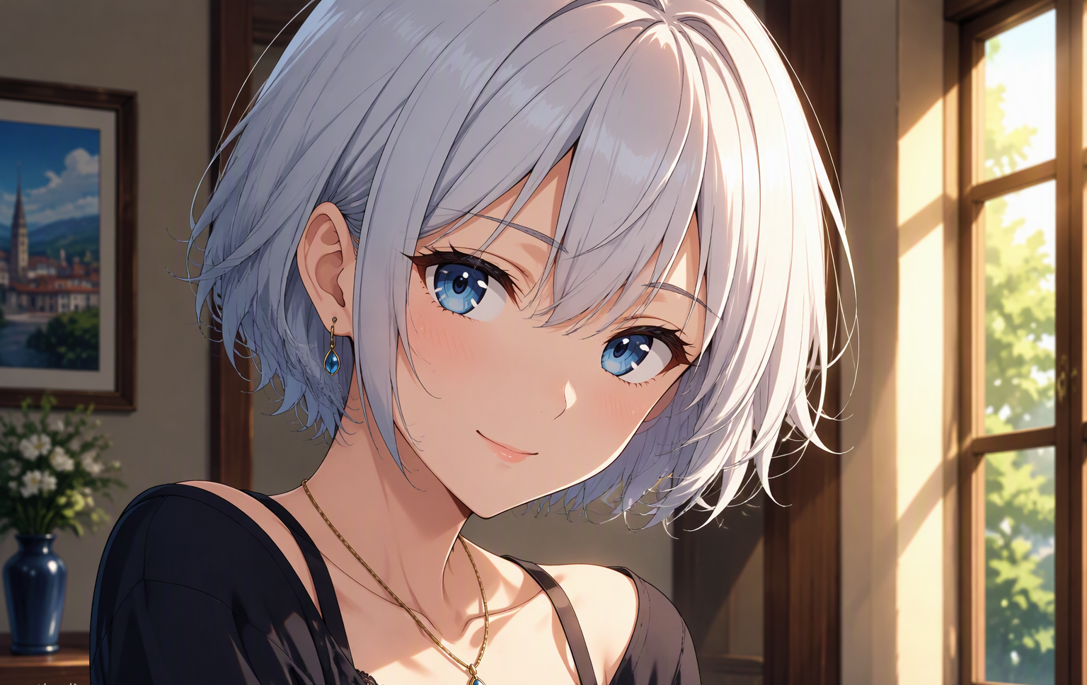 ai anime filter example: before and after photo edited with AI Filtery
